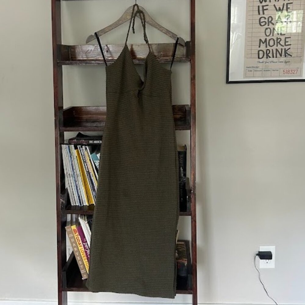 Green Knit Cocktail Dress